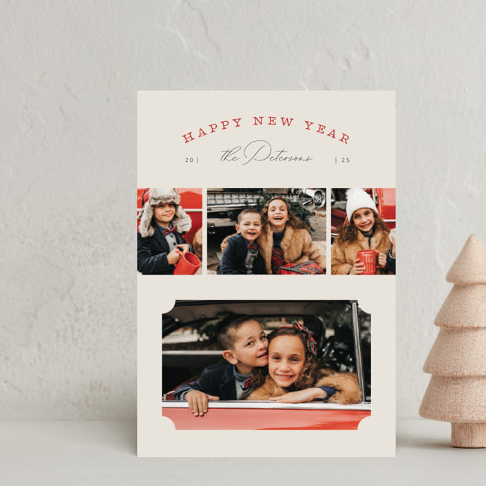 "Joyous Mix" - Holiday Cards in Buttercream by Michelle Taylor - Front