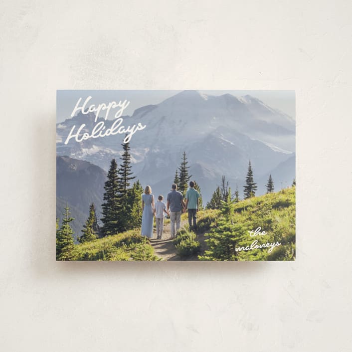 "Squiggles" - Holiday Cards in Snow by Tennie and Co. - Front
