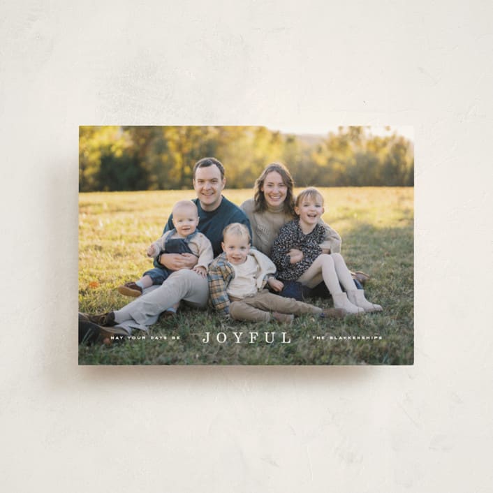 "Strand" - Holiday Cards in Cotton by Amy Kross - Front