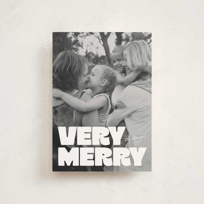 "Very Bold" - Holiday Cards in Snowflake by Jessie Steury - Front