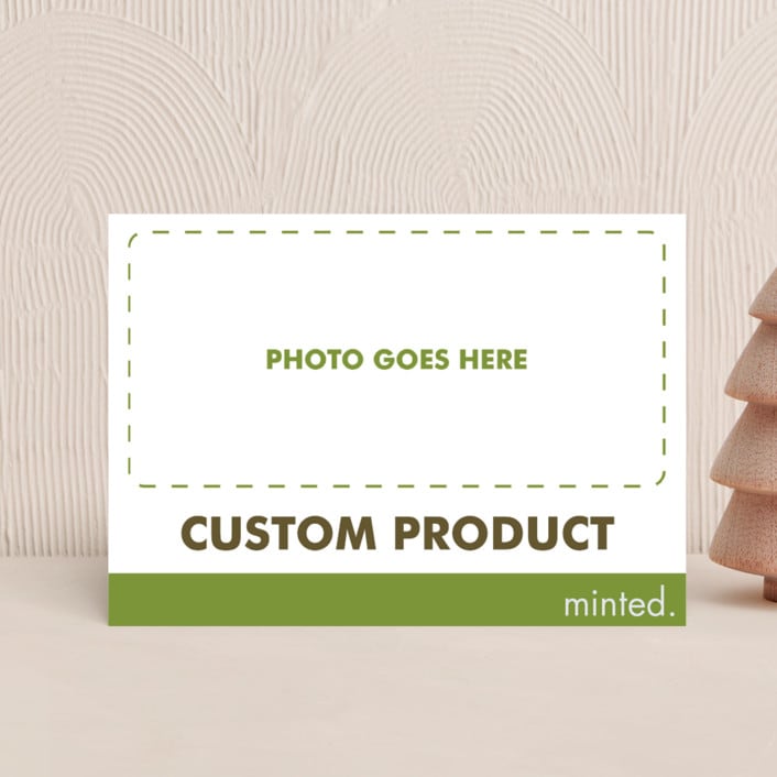 "Landscape Custom" - Holiday Cards in Charcoal by Minted Custom - Front