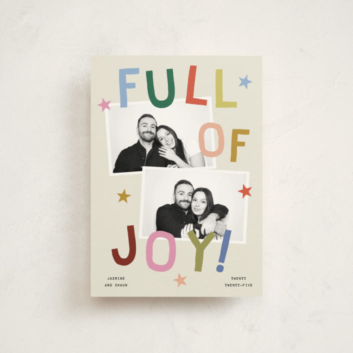 "Full of Joy (& Cheer)" - Holiday Cards in Jubilant by Kercia Jane - Front