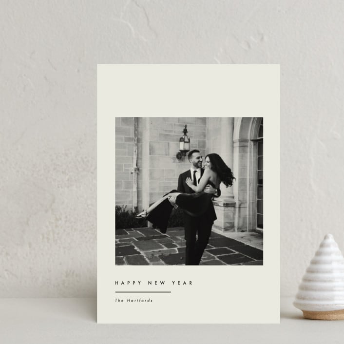 "Hartford" - Holiday Cards in Latte by Carolyn Nicks - Front