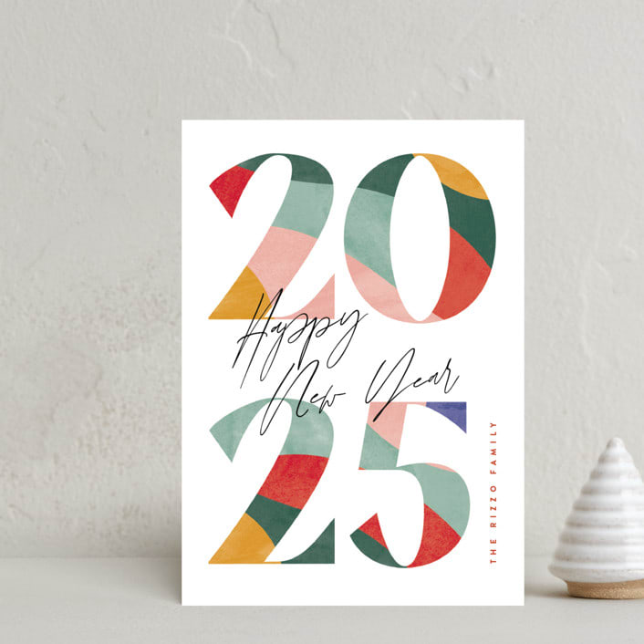 "A Year" - Holiday Cards in Fruitcake by Pixel and Hank - Front