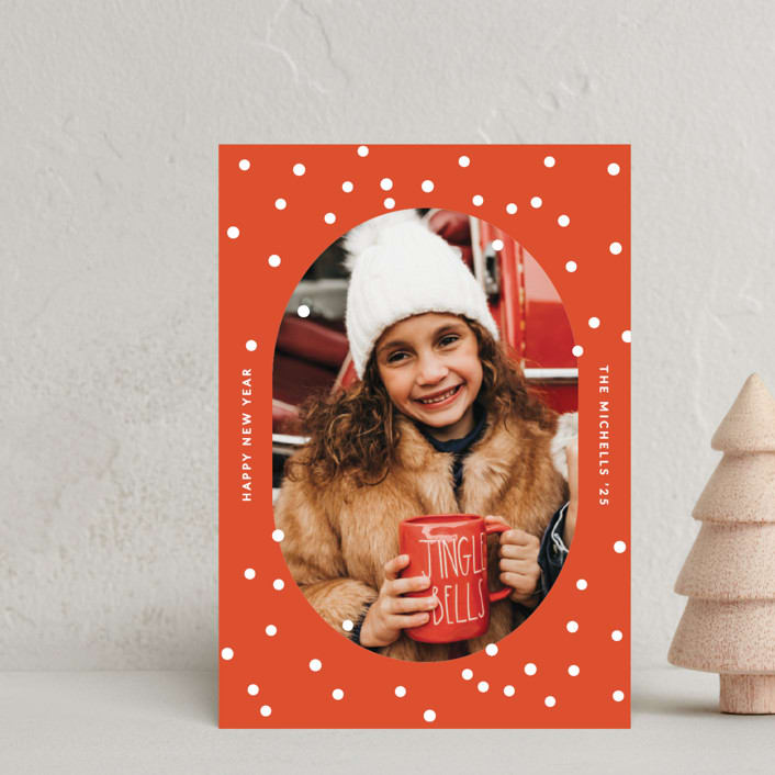"snowy dots" - Holiday Cards in Santa by Sumak Studio - Front