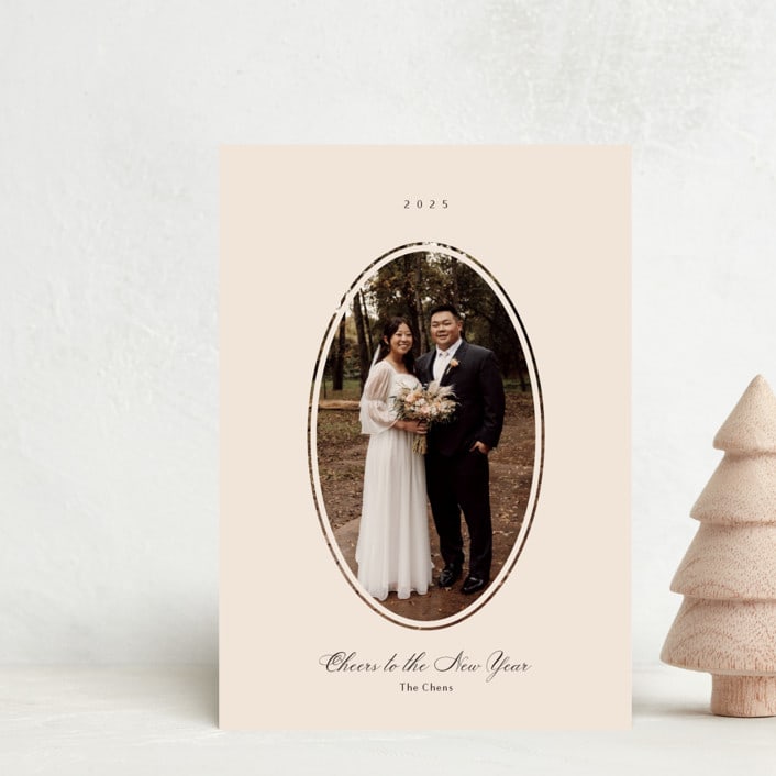 "Vignette" - Holiday Cards in Vanilla by Ani Somi - Front