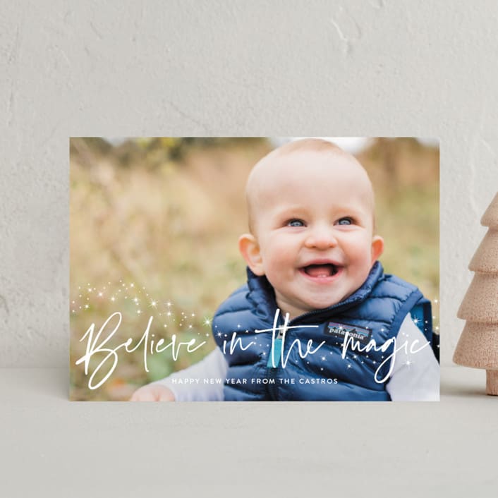 "Believe" - Holiday Cards in Snow by Annie Holmquist - Front