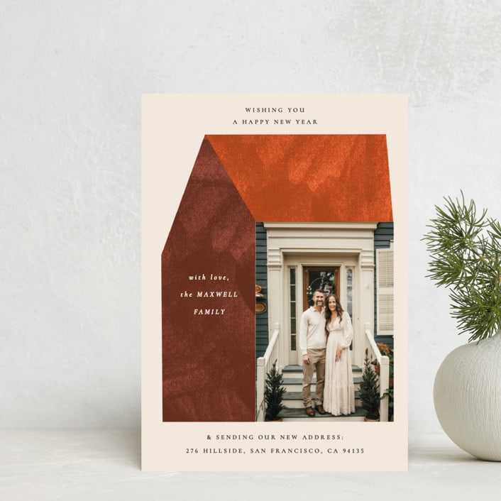 "modern new home" - Holiday Cards in Brick by Sumak Studio - Front