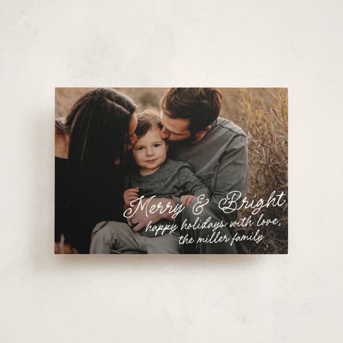 "Notes" - Holiday Cards in Snow by AK Graphics - Front
