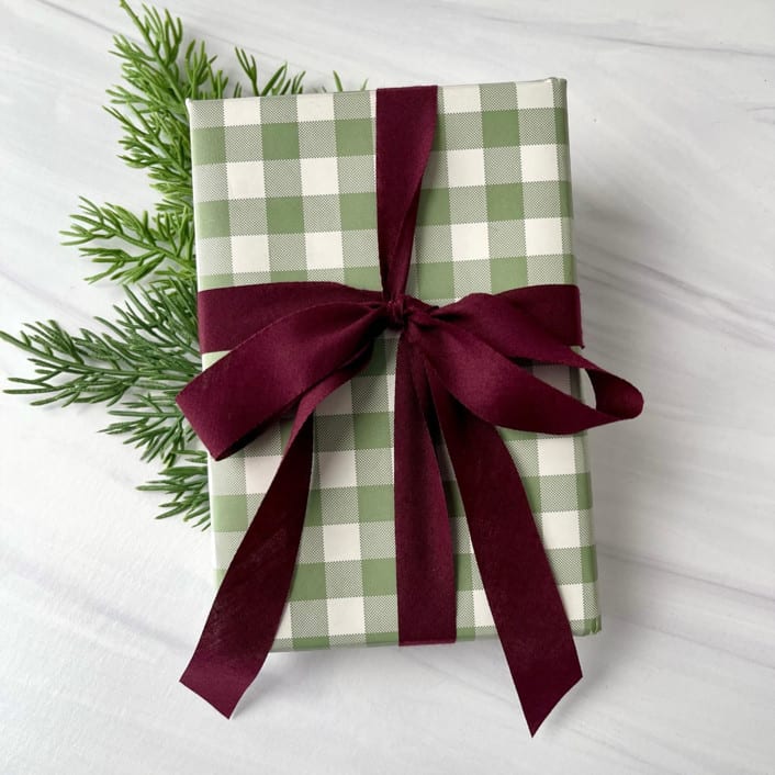 "Sugar Plum 3/4" x 15 ft Holiday Ribbon" - Holiday Ribbons and Bows in purple by Honey Silks Co