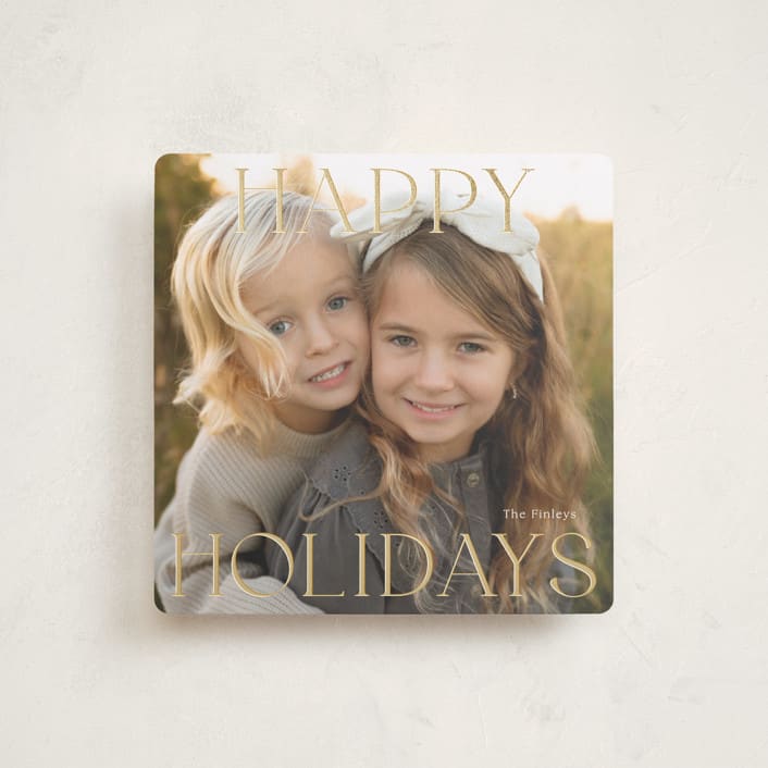 "holiday square" - Holiday Cards in Snow by Angela Thompson - Front