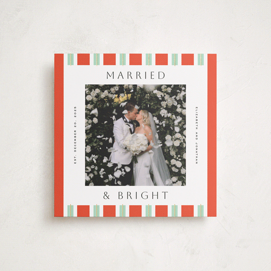 "Holiday Rhythm" - Holiday Cards in Peppermint by Yuliya Evseeva - Front
