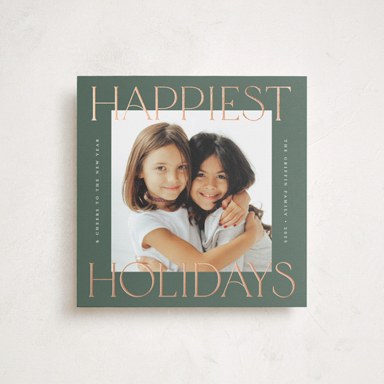 "Equilateral" - Holiday Cards in Fir by Pink House Press - Front