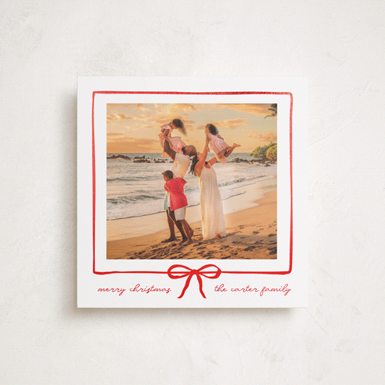 "lil bow" - Holiday Cards in Rouge by Jennifer Lew - Front