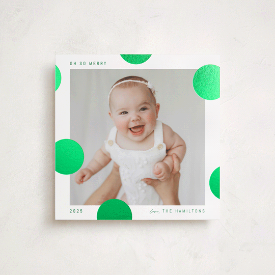 "Pompom" - Holiday Cards in Elf Shoes by Blustery August - Front