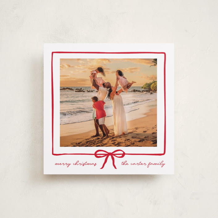 "lil bow" - Holiday Cards in Rouge by Jennifer Lew - Front