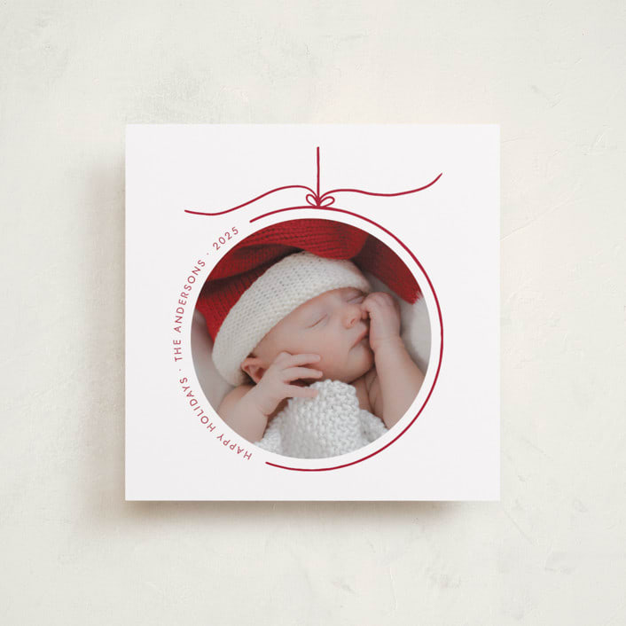 "Crystal" - Holiday Cards in Snowfall by Jelena Vuletic - Front