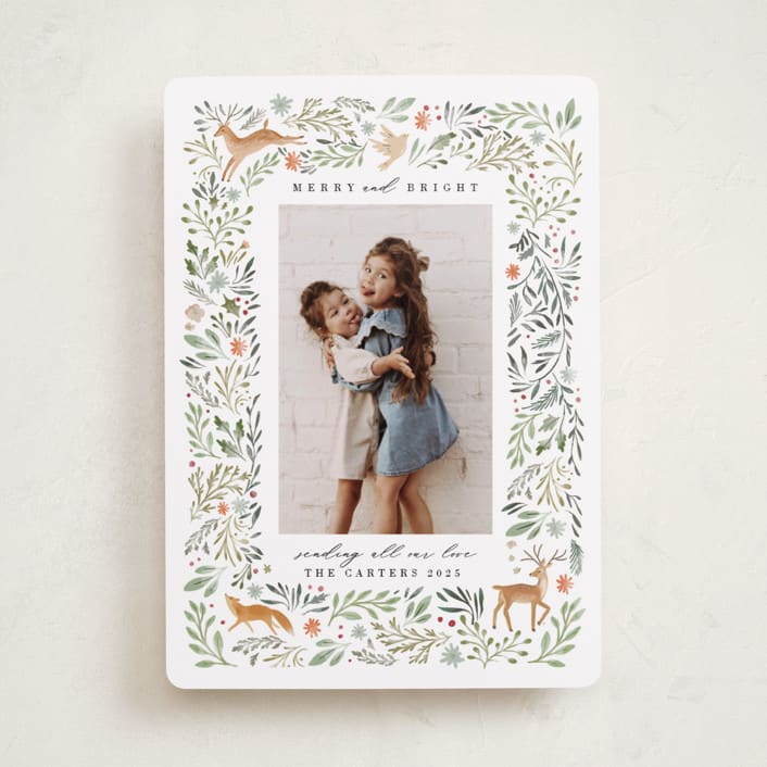 "Festive Woodland Forest" - Holiday Cards in Cypress by Hannah Williams - Front