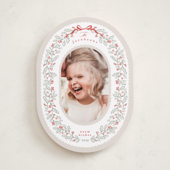 "Chantilly" - Holiday Cards in Dove by Karidy Walker - Front