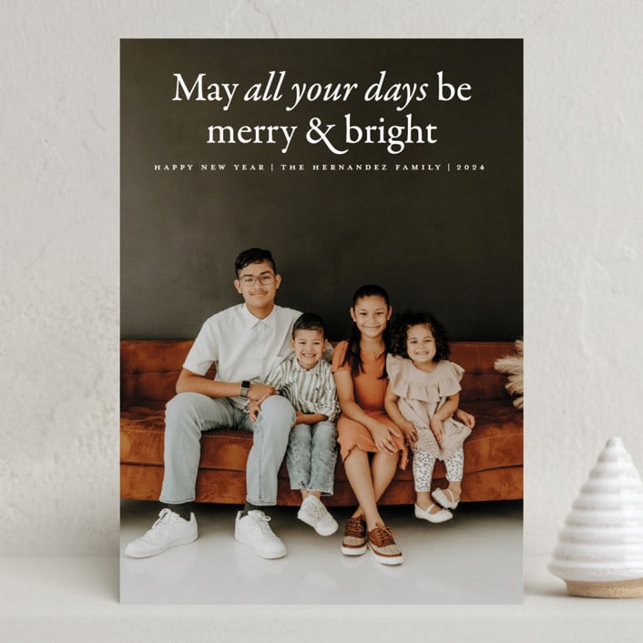 "All the days" - Holiday Cards in Snow by Heather Schertzer - Front