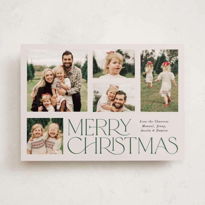 "It's a Wrap" - Holiday Cards in Pine by Ellis - Front