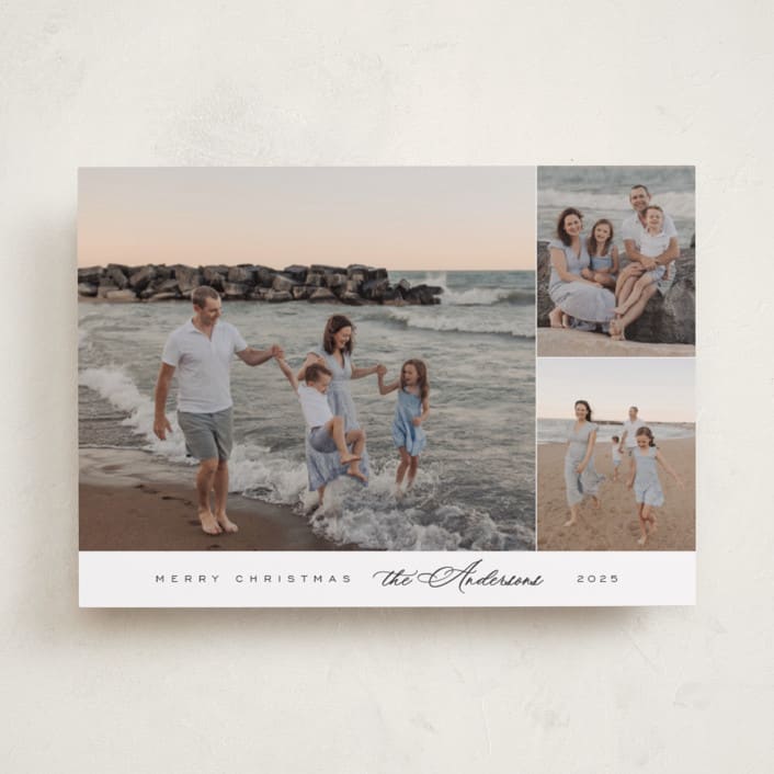 "Elegant Trio" - Holiday Cards in Snow by Nicole Walsh - Front