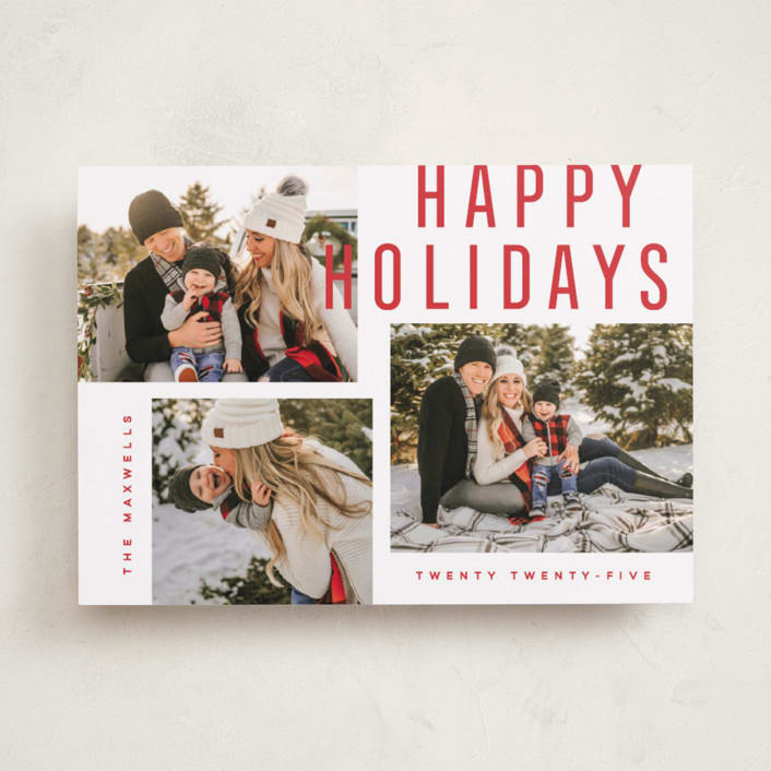 "Telluride" - Holiday Cards in Candy Cane by Kristie Kern - Front