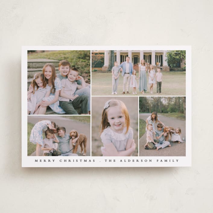 "Classic Gallery" - Holiday Cards in Snowfall by Angela Thompson - Front
