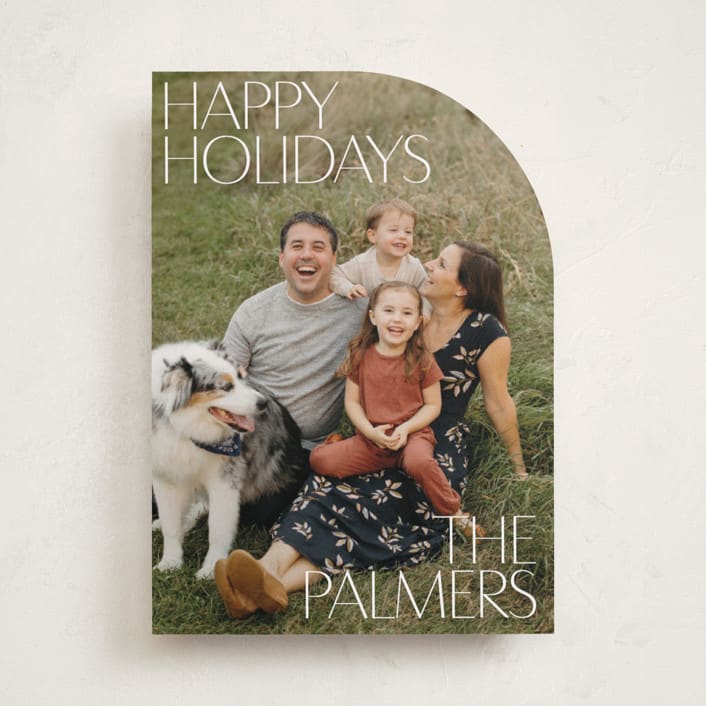 "Big Time" - Holiday Cards in Snow by Inkblot Design - Front