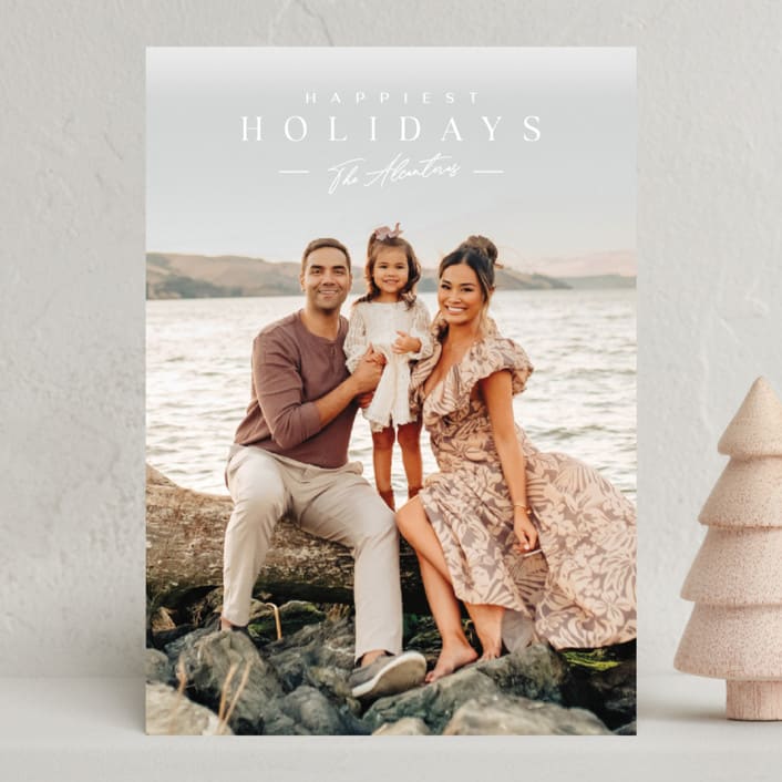 "Summit" - Holiday Cards in Snow by Kaydi Bishop - Front