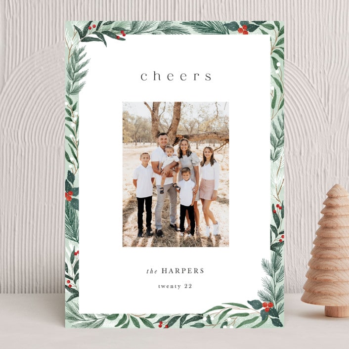 "Frosty" - Holiday Cards in Mint by Elly - Front