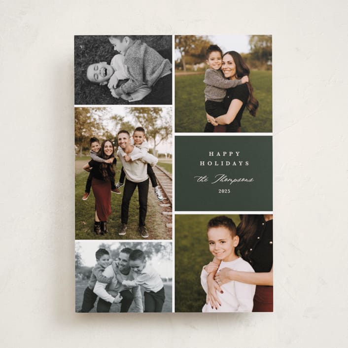 "Currier" - Holiday Cards in Cypress by Kate Ahn - Front