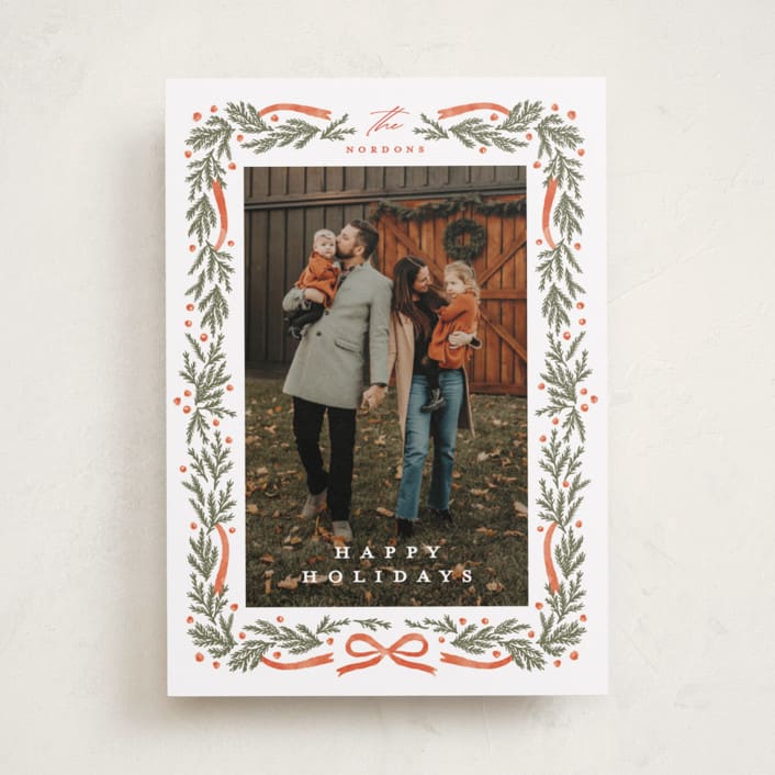 "Homestead" - Holiday Cards in Cinnamon by Kristie Kern - Front