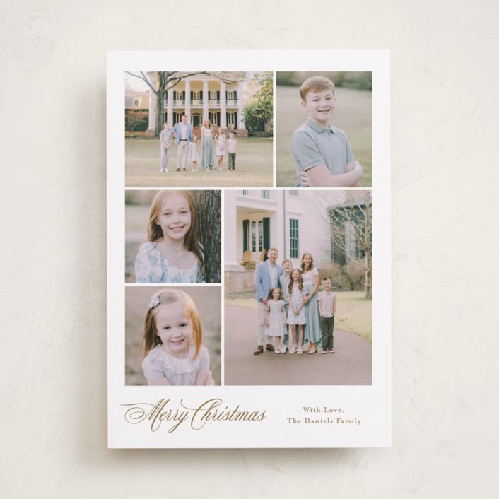"Formal Five" - Holiday Cards in Candlelight by Carolyn MacLaren - Front
