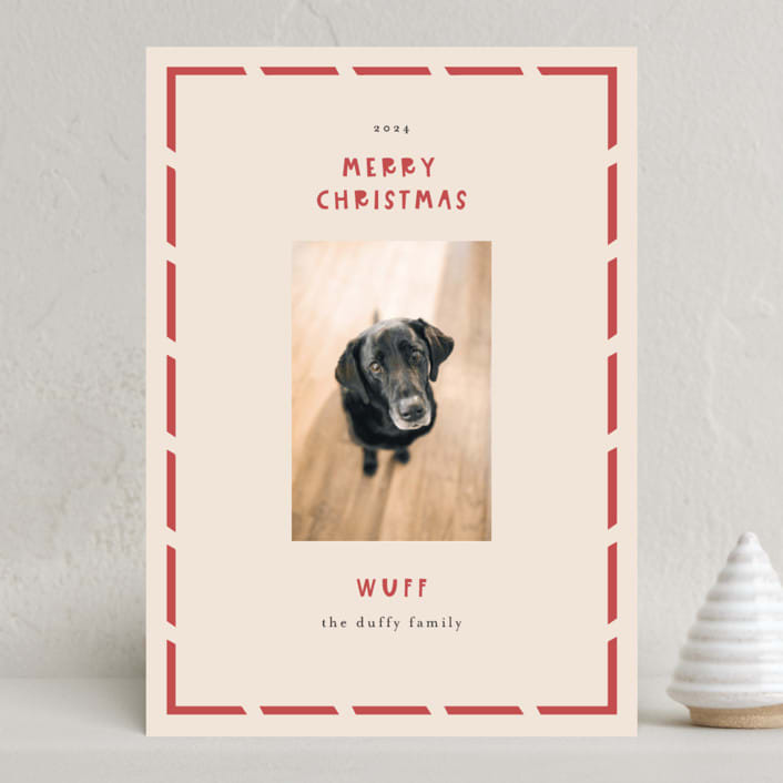"Wuff" - Holiday Cards in Holly by Anne Ciotola - Front