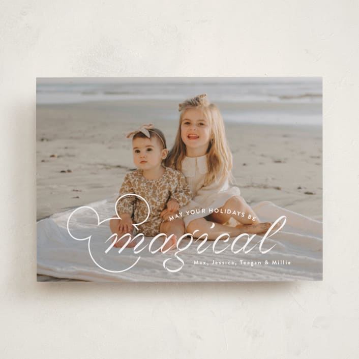 "Magical" - Holiday Cards in Snow by Emily Betts - Front