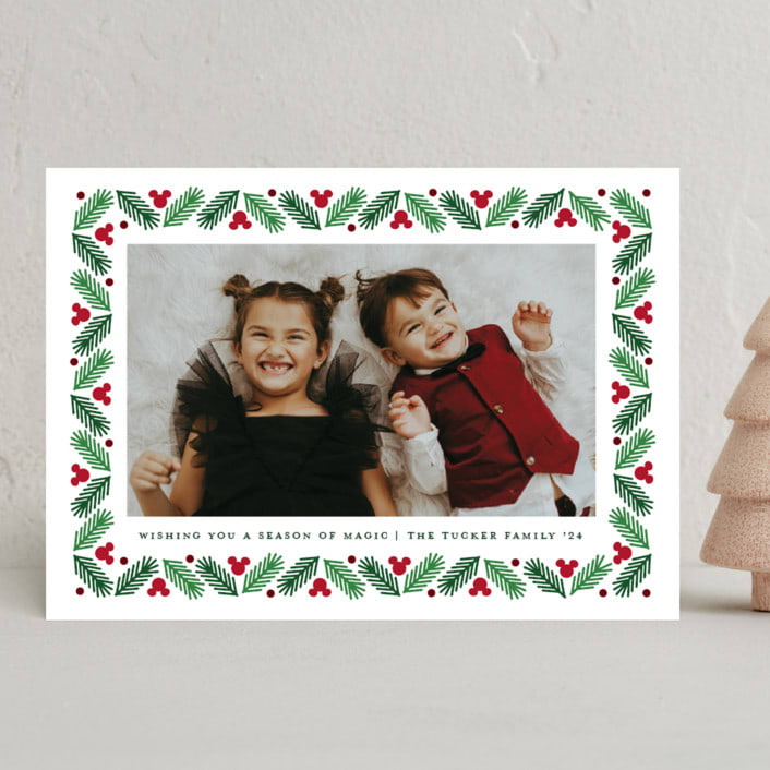 "Disney's Modern Mickey Holly" - Holiday Cards in Holly by Erica Krystek - Front