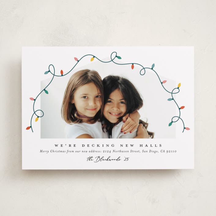 "Christmas Move" - Holiday Cards in Frost by Erica Krystek - Front