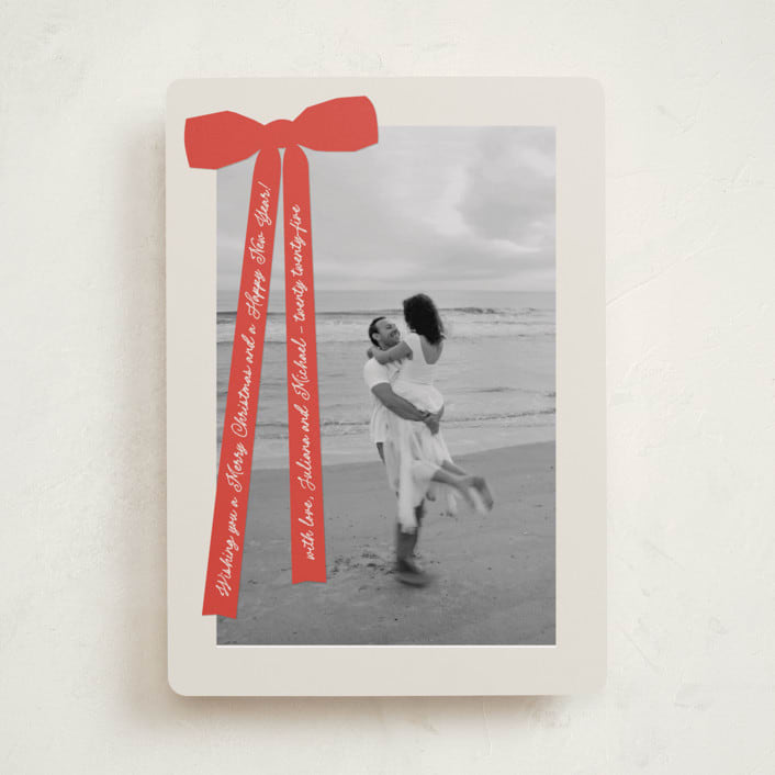"Robin" - Holiday Cards in Cherry by Pati Cascino - Front