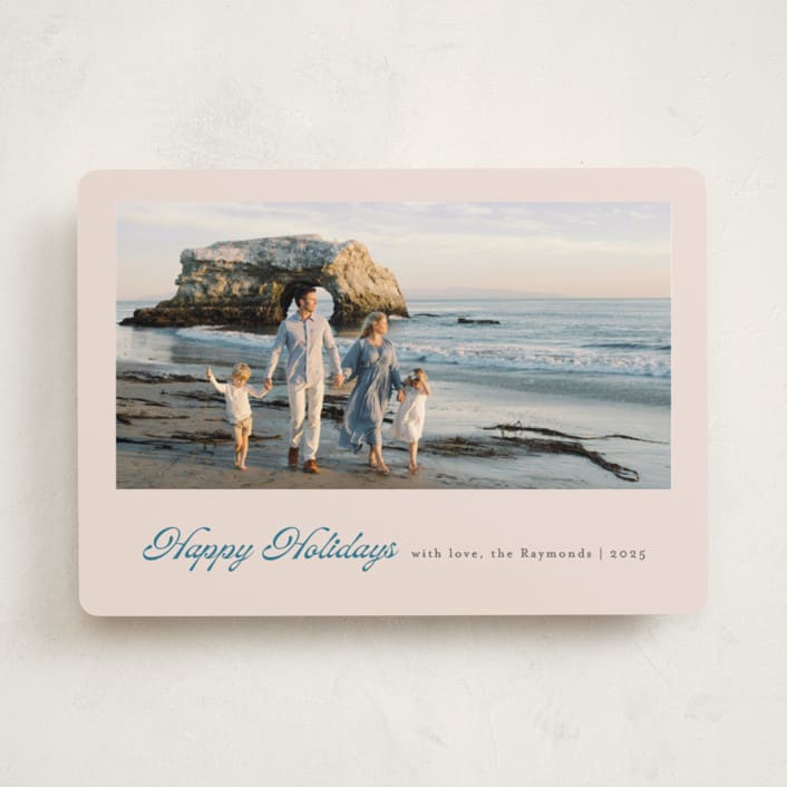"Scripted Holiday" - Holiday Cards in Wintermint by Mansi Verma - Front