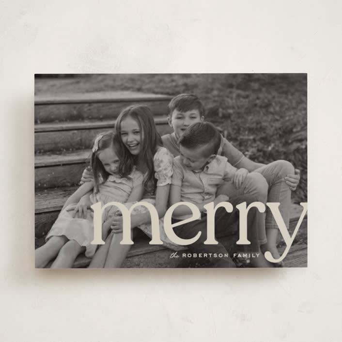 "cropped" - Holiday Cards in Cream by Ellen Schlegelmilch - Front