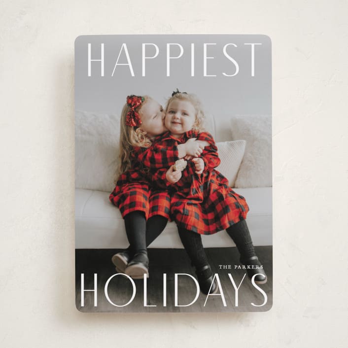"Elegant Holiday" - Holiday Cards in Cotton by Angela Thompson - Front