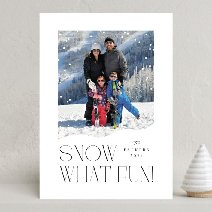 "Snow What Fun" - Holiday Cards in Ink by Olivia Raufman - Front