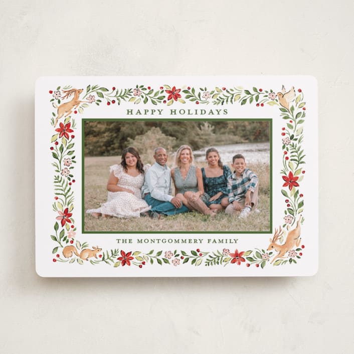 "Highlands" - Holiday Cards in Winterberry by Sarah Knight - Front