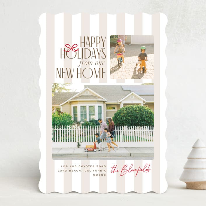 "From Our New Home" - Holiday Cards in Toasted Marshmallow by Owl and Toad - Front