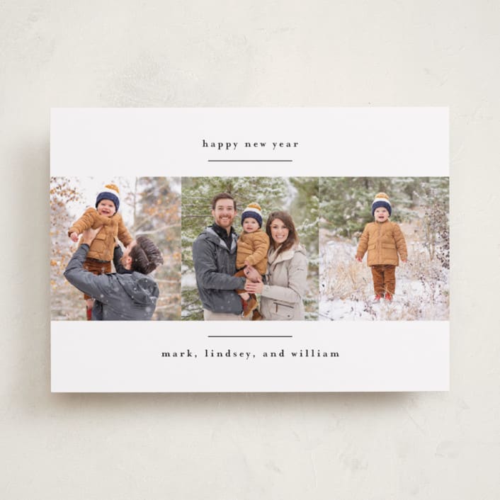 "modern minimalist" - Holiday Cards in Crisp Snow by Kate Ross - Front