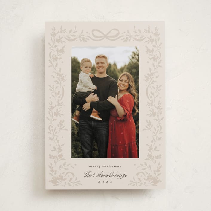 "Garland" - Holiday Cards in Buttercream by Kate Ahn - Front
