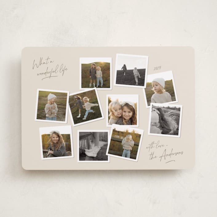 "Vintage Collage" - Holiday Cards in Cookie Dough by Lisa McLean - Front
