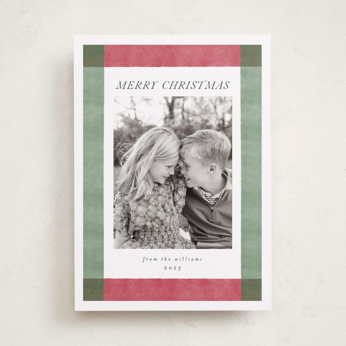 "Holiday Rainbow" - Holiday Cards in Crimson Green by Chris Griffith - Front