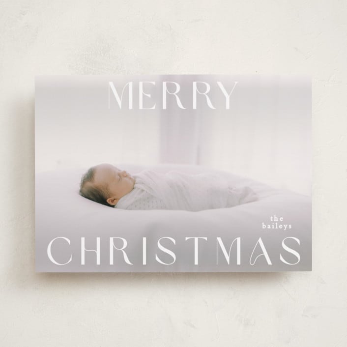 "merry" - Holiday Cards in Snowflake by Angela Thompson - Front